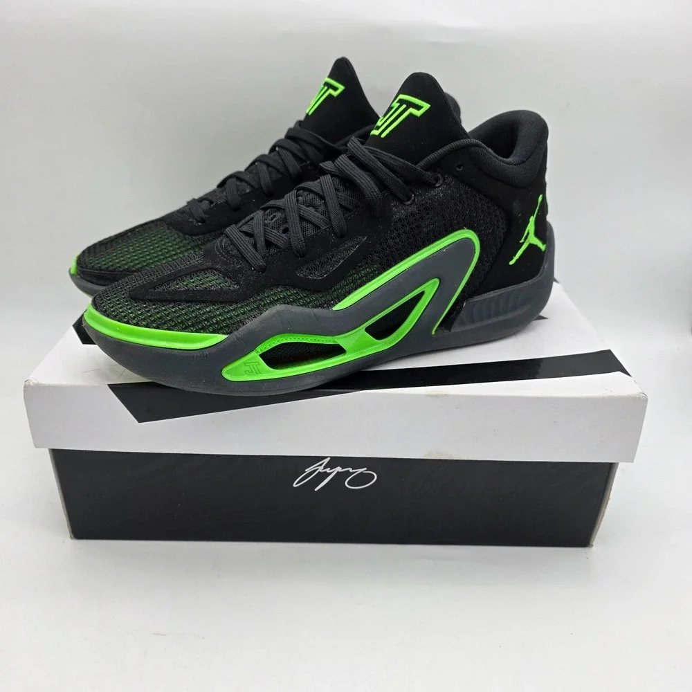 Jordan Tatum 1 Black Green Strike Celtics Basketball Shoes Trainers 9.5 Men's